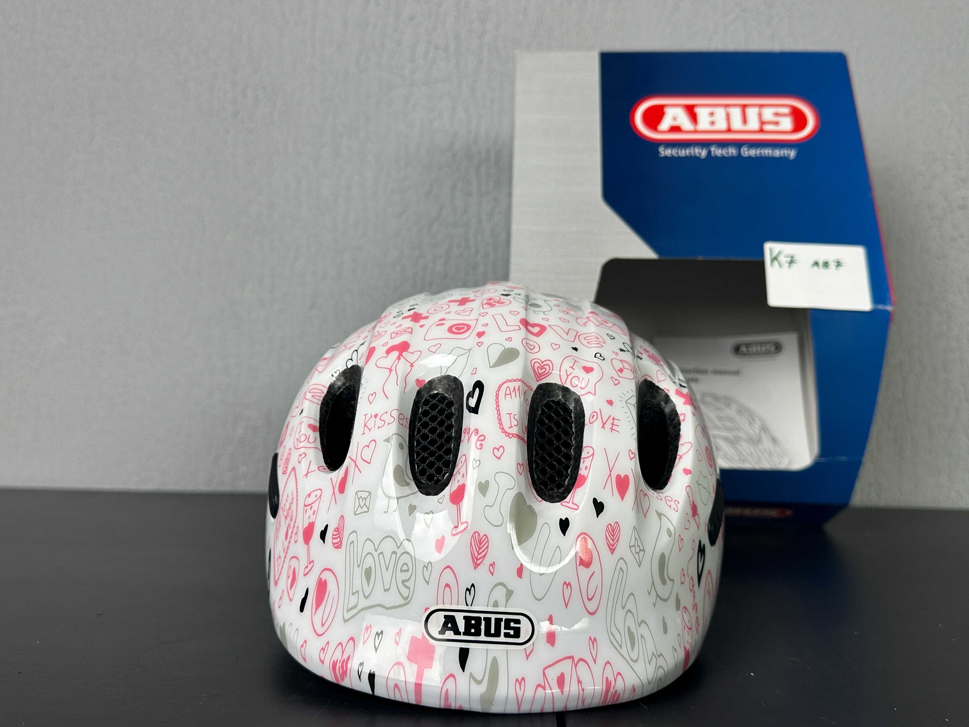Kask ABUS Smiley 2.1 white crush M