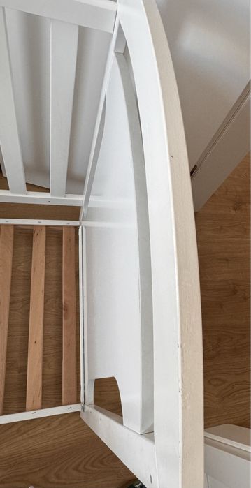 Łóżeczko dzieciece 120x60, posciel, organizer, baldachim