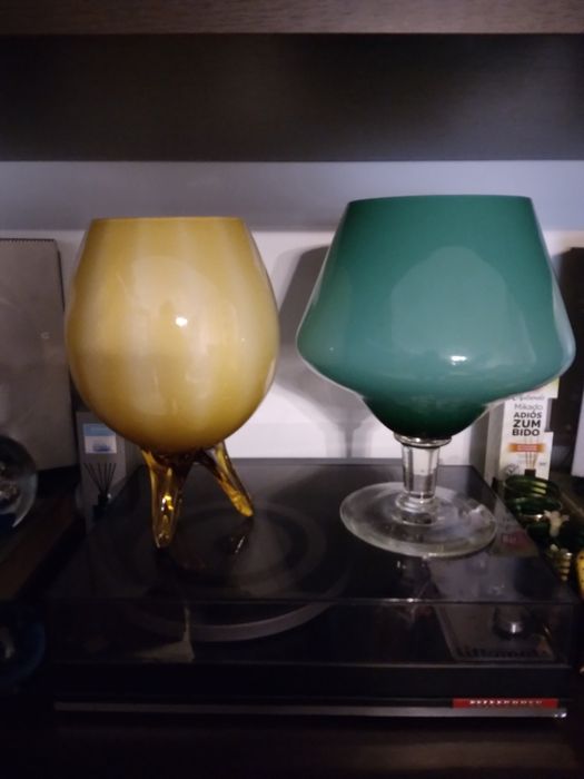 Taça vidro opalino
