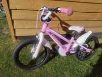 Rower Unibike Daisy koła 16 cali, różowy.