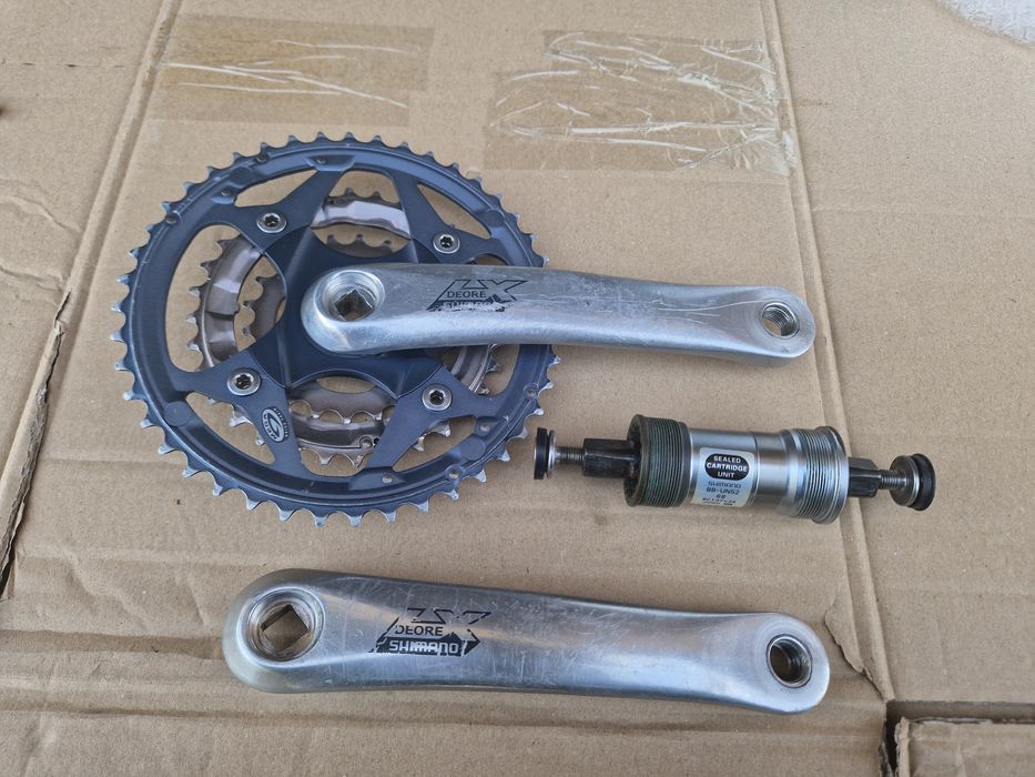 Korba mechanizm korbowy Shimano Deore LX FC-M570 Retro