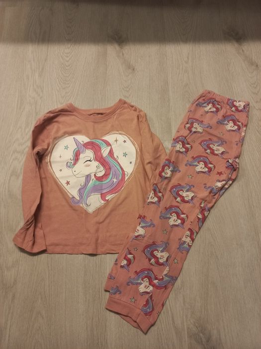 Pizama dla dziewczynki jednorożce rozmiar 122