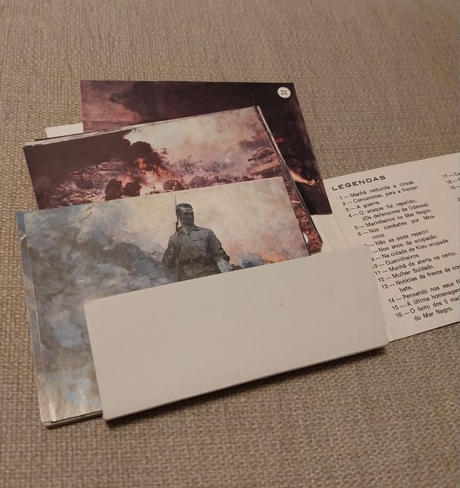 Colecção postais soviéticos - edição da União da Juventude Comunista