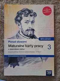 Maturalne karty pracy z dziennikiem lektur . Ponad słowami 3