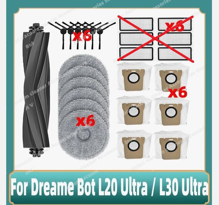 Zestaw Akcesoriów Do Odkurzacza Dreame Bot L20 Ultra / L30 Ultra