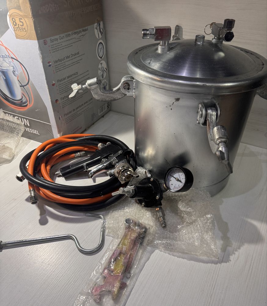 *Agregat malarski 8.5 l 5.5 bar dysza 2 mm+pistolet- Stówka Grudziądz*