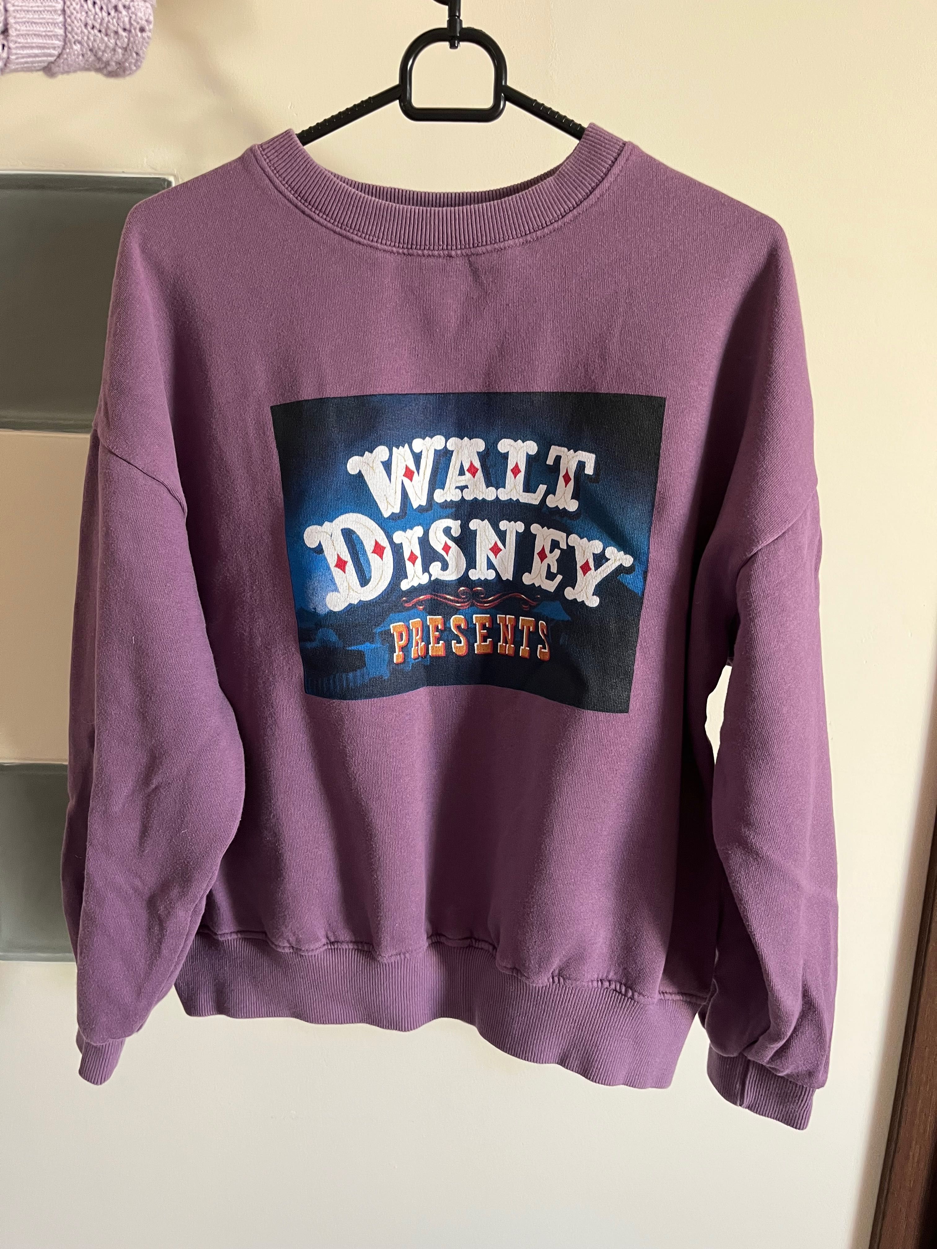 Fioletowa bluza Walt Disney retro vintage