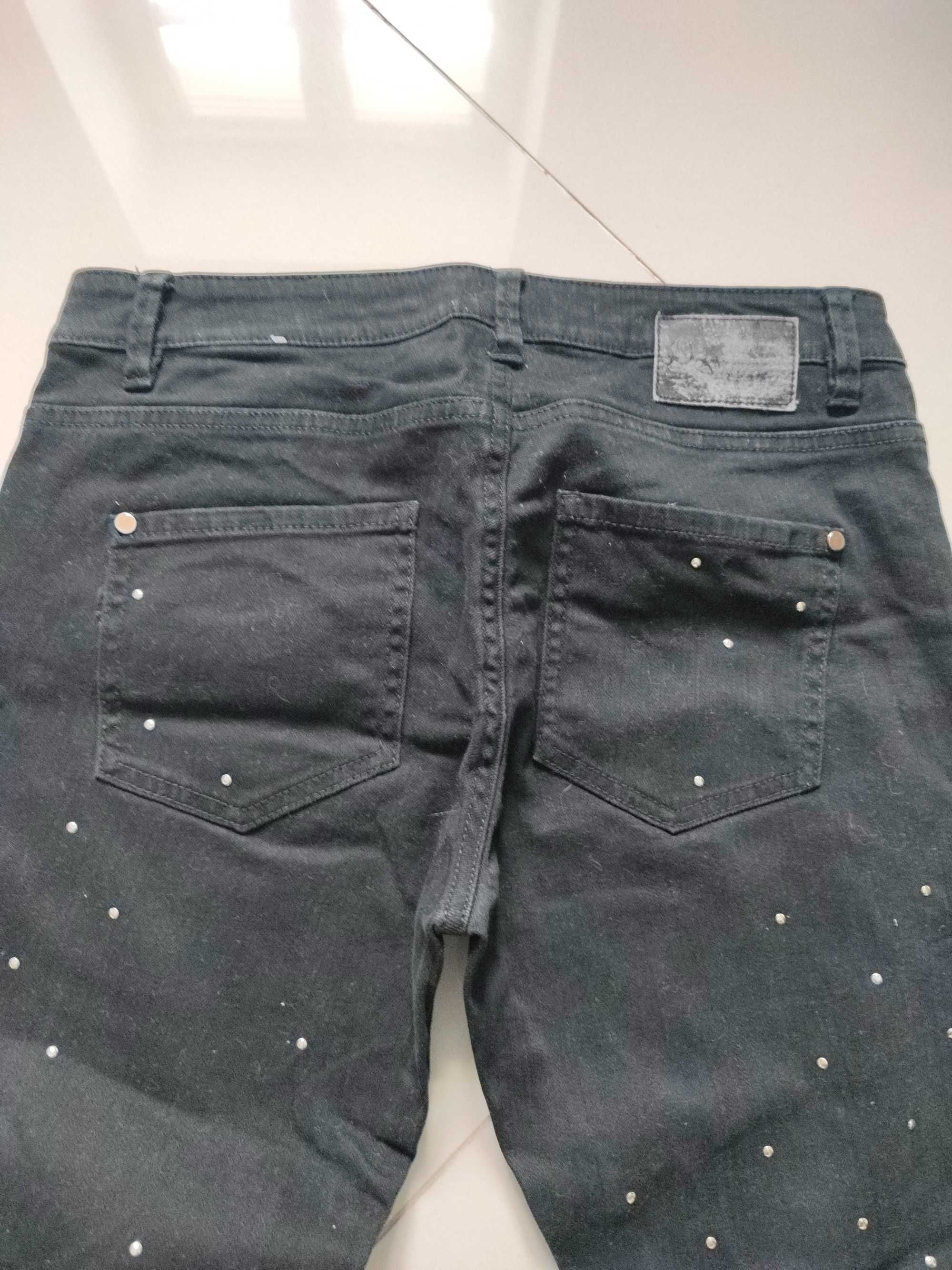Spodnie Jeansy s.Oliver czarne  roz. 38  stan bardzo dobry