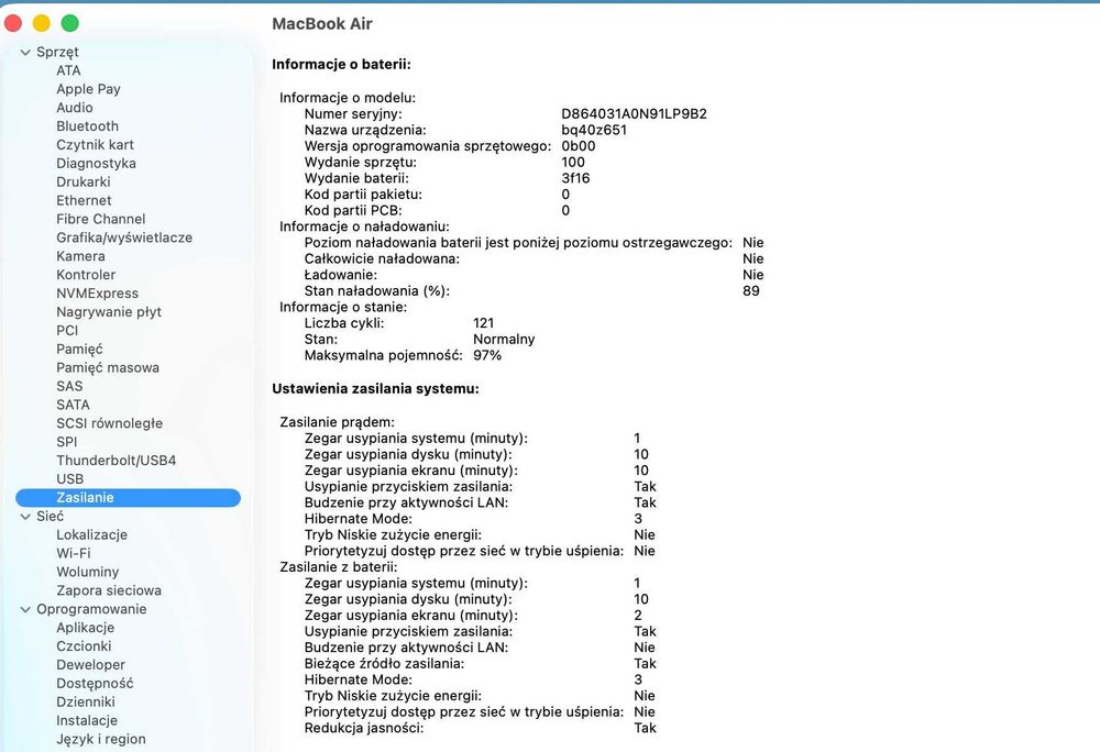 Laptop MacBook Air 15 M3 2024 /15.3 /M3 /8GB /256GB /MacOs Tachoe 26.0