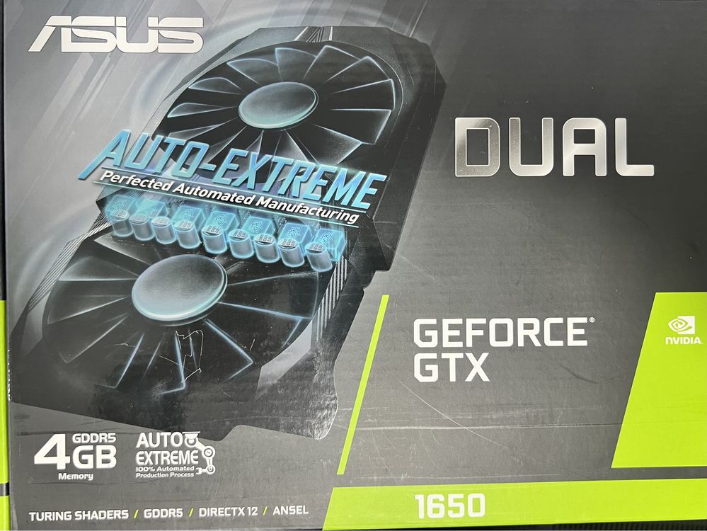 ASUS GEFORCE GTX DUAL-GTX1650-4G - como nova