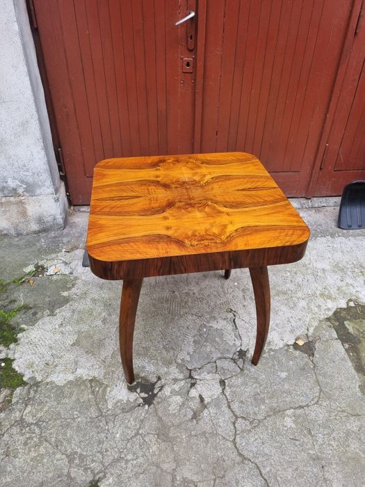 Stolik vingage Halabala, antyk, orzech