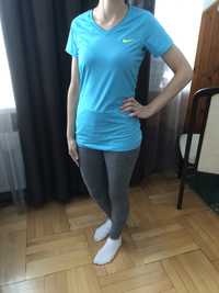 Bluzka sportowa Nike turkus/niebieski M