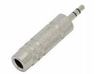 Adapter Jack gniazdo 6,3 mm wtyk 3,5 mm METAL