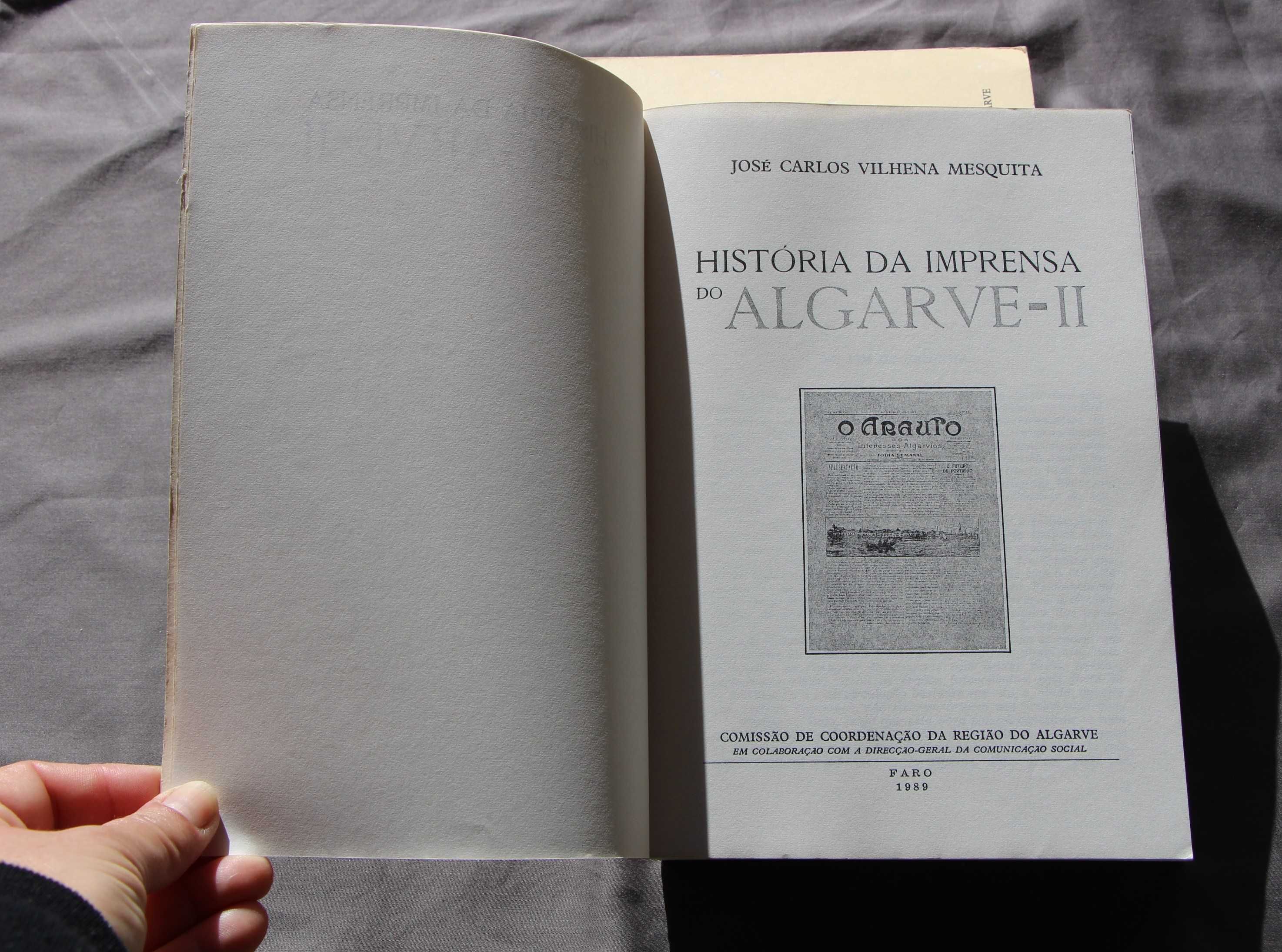 História da Imprensa no Algarve I e II, de Vilhena Mesquita