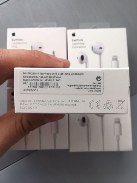 Навушники Apple EarPods Lightning 100% Оригинал ЕарПодс 3.5mm Наушники