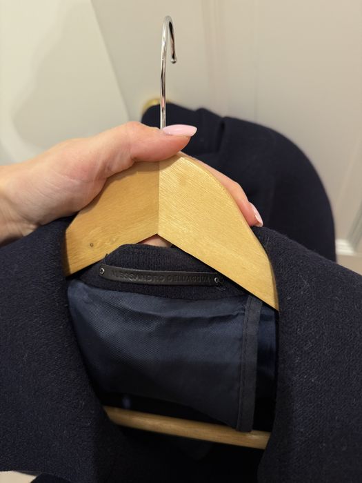 Чоловіче шерстяне пальто темно синього кольру, можливий торг