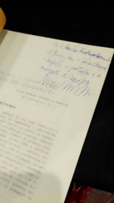 Adaptação imperfeita dos Quadripolos 1972 Manuel Corrêa de Barros