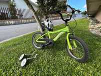 Bicicleta Roda 16 Racer c/ rodas & capacete