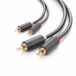 Kabel Rca Ugreen Av104 3M Pozłacane Złącza Hi-Fi Do Tv I Audio