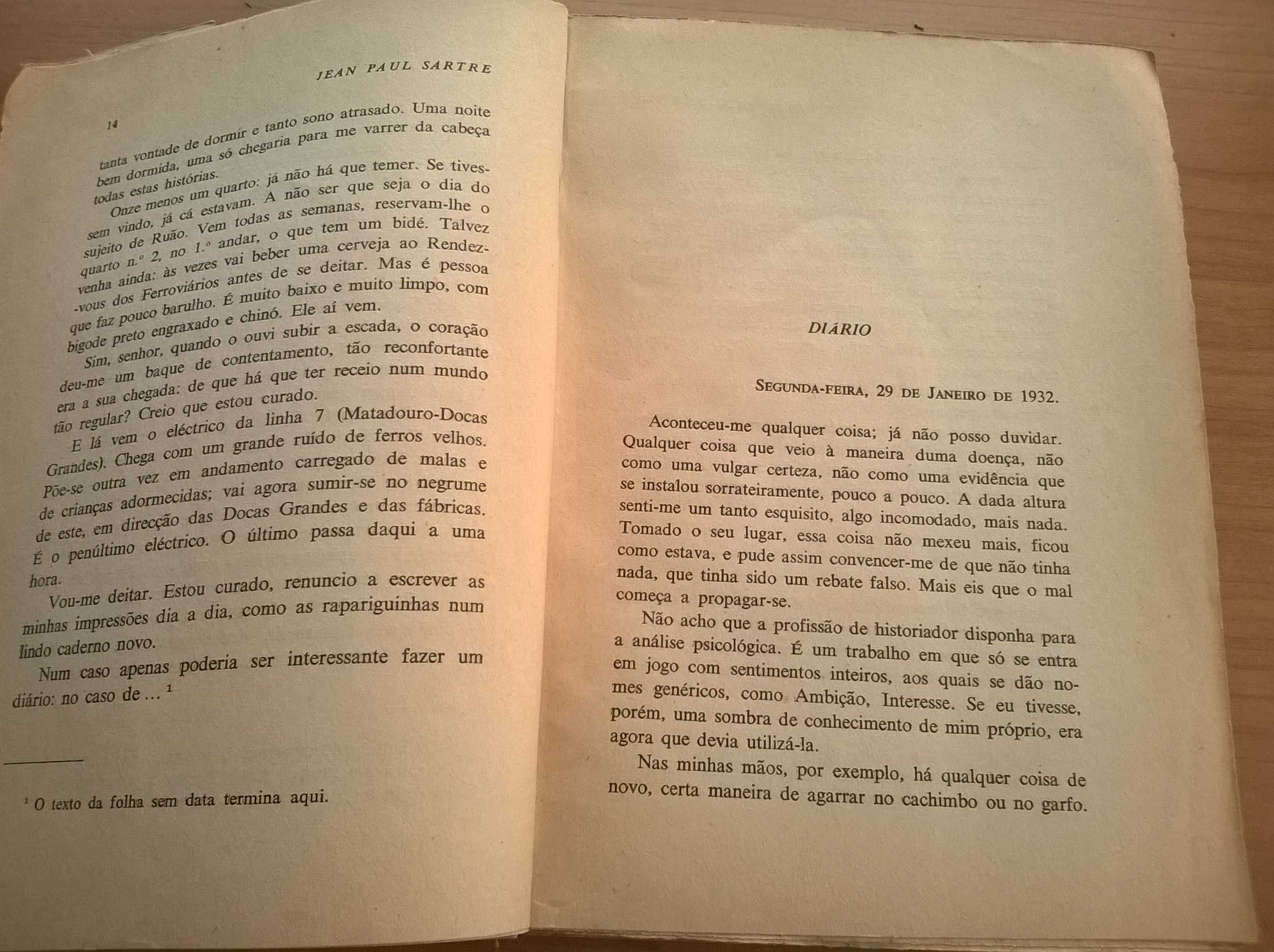 A Náusea - Jean-Paul Sartre