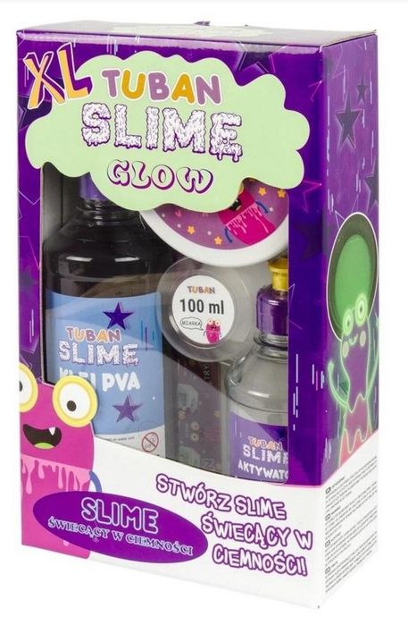 Zestaw DIY Slime - Świecący w ciemności XL TUBAN Tuban pudełko,