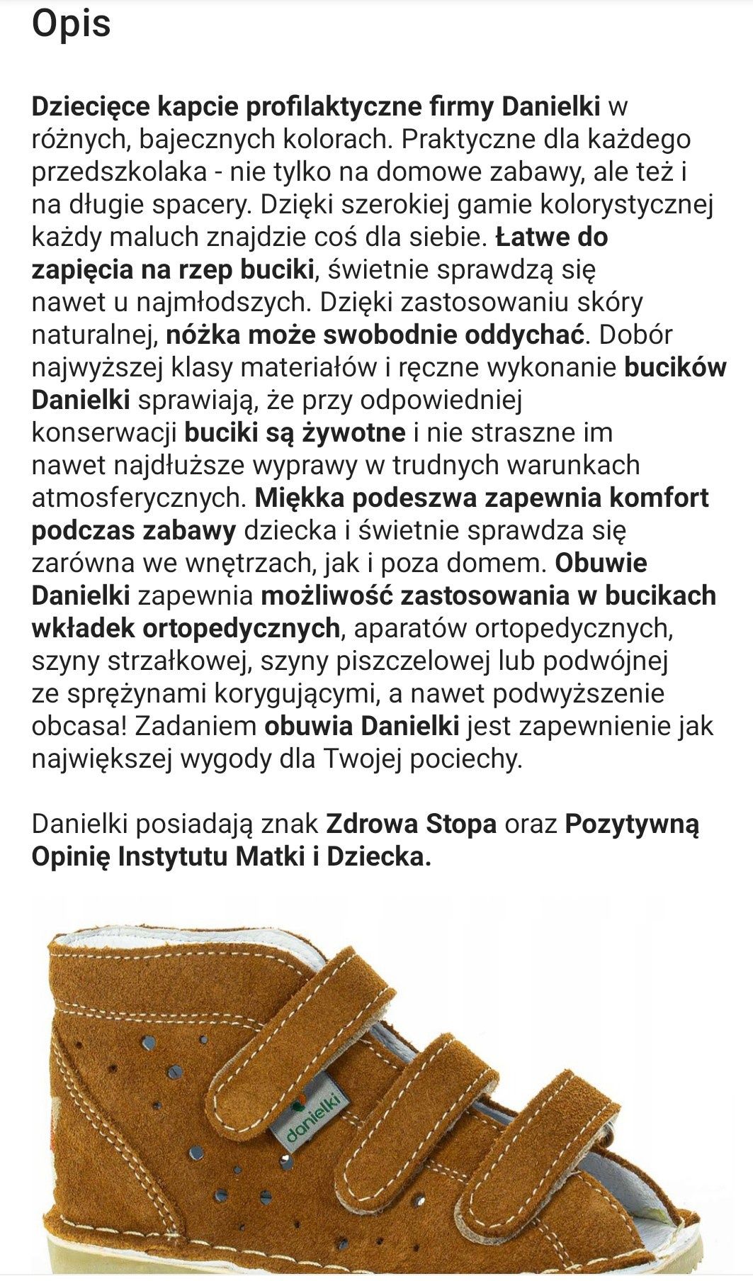 Buciki Danielki 30