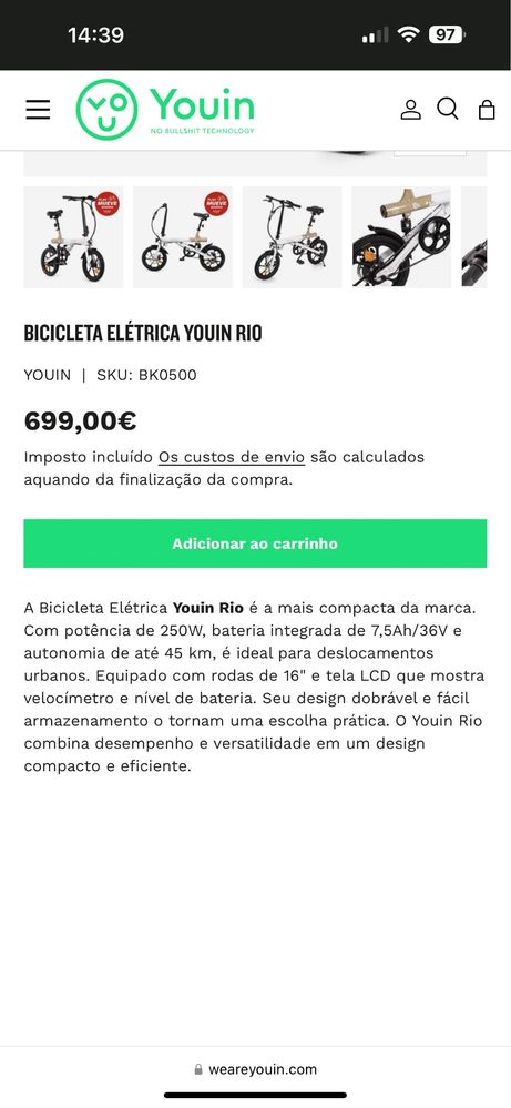 Bicicleta Elétrica