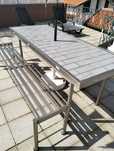 Mesa de terraço em aço inox