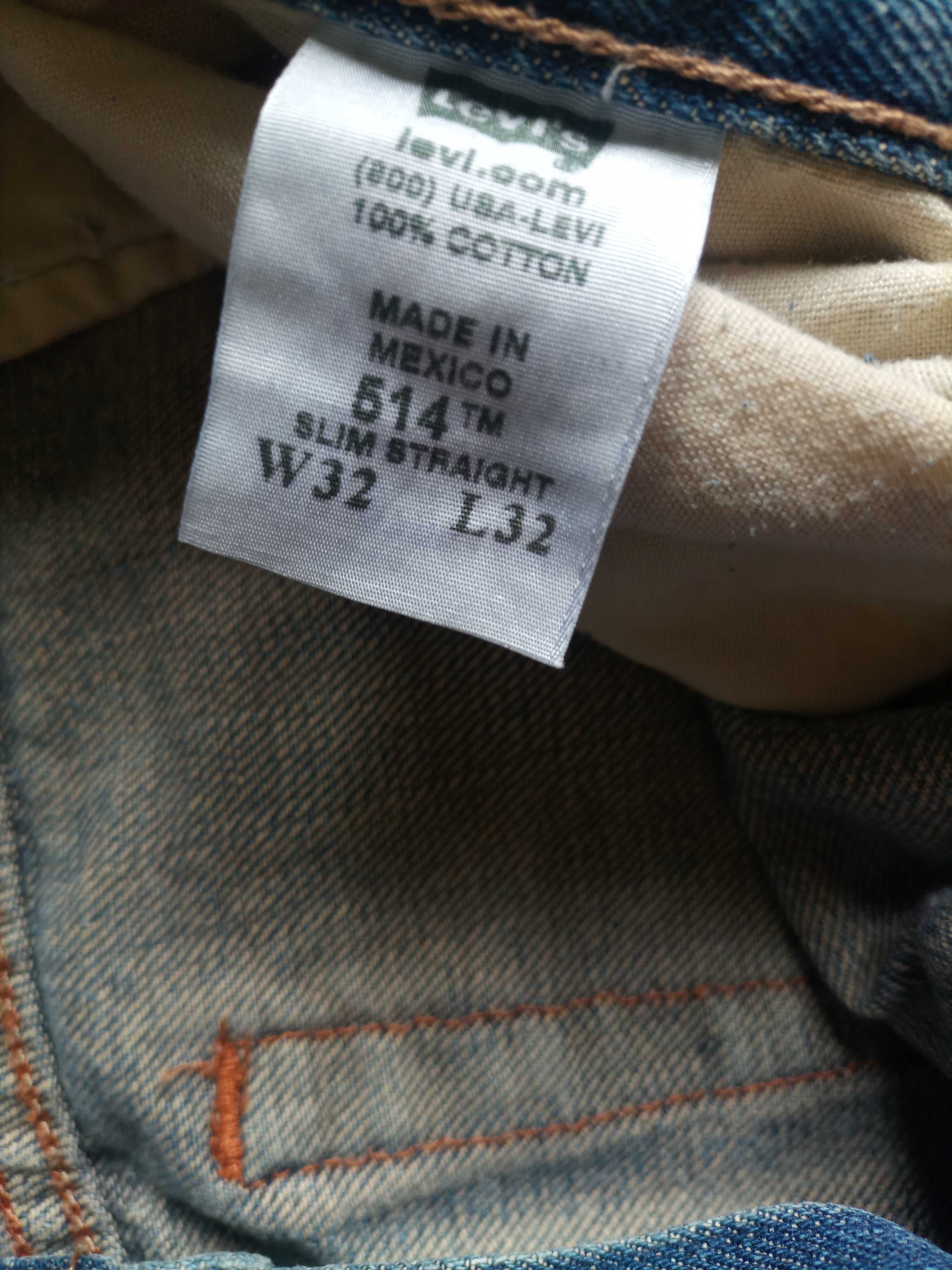 Levi Strauss 514 spodnie jeansowe męskie W32 L32