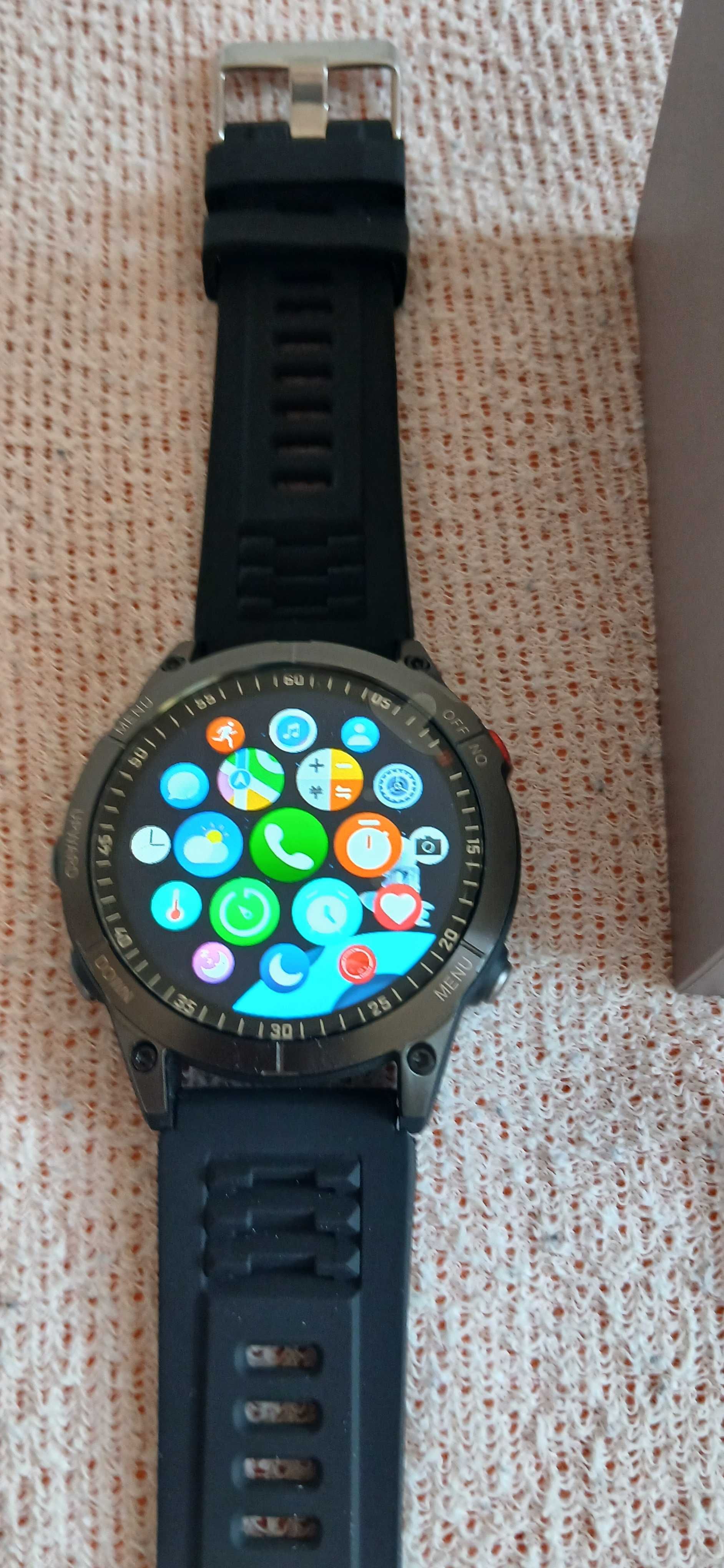 Smartwatch GS Fenix 7 , 1,5 cala ekran HD ,Pomiar Cukru we krwi