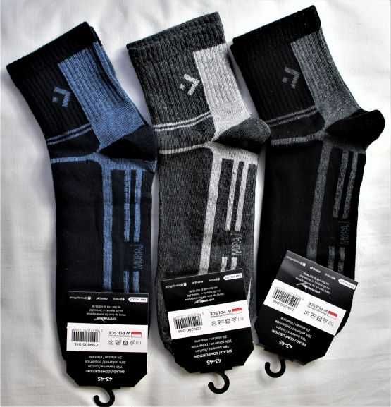 Sportowe skarpety męskie MORAJ CASUAL LINE r. 43-45 3 parym
