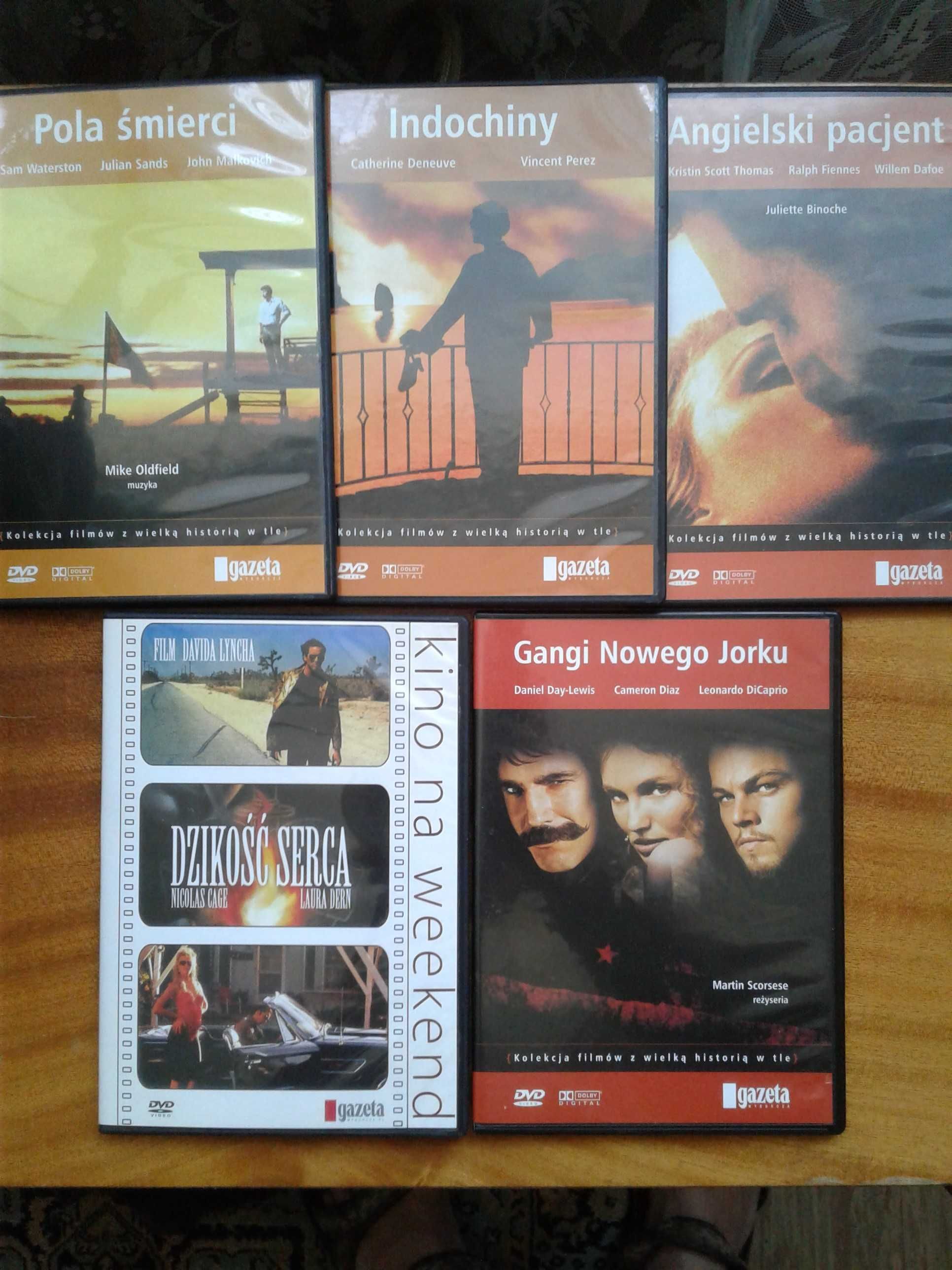 Gra, Dzikość serca, Indochiny, Angielski pacjent, Urodzony 4 lipca DVD