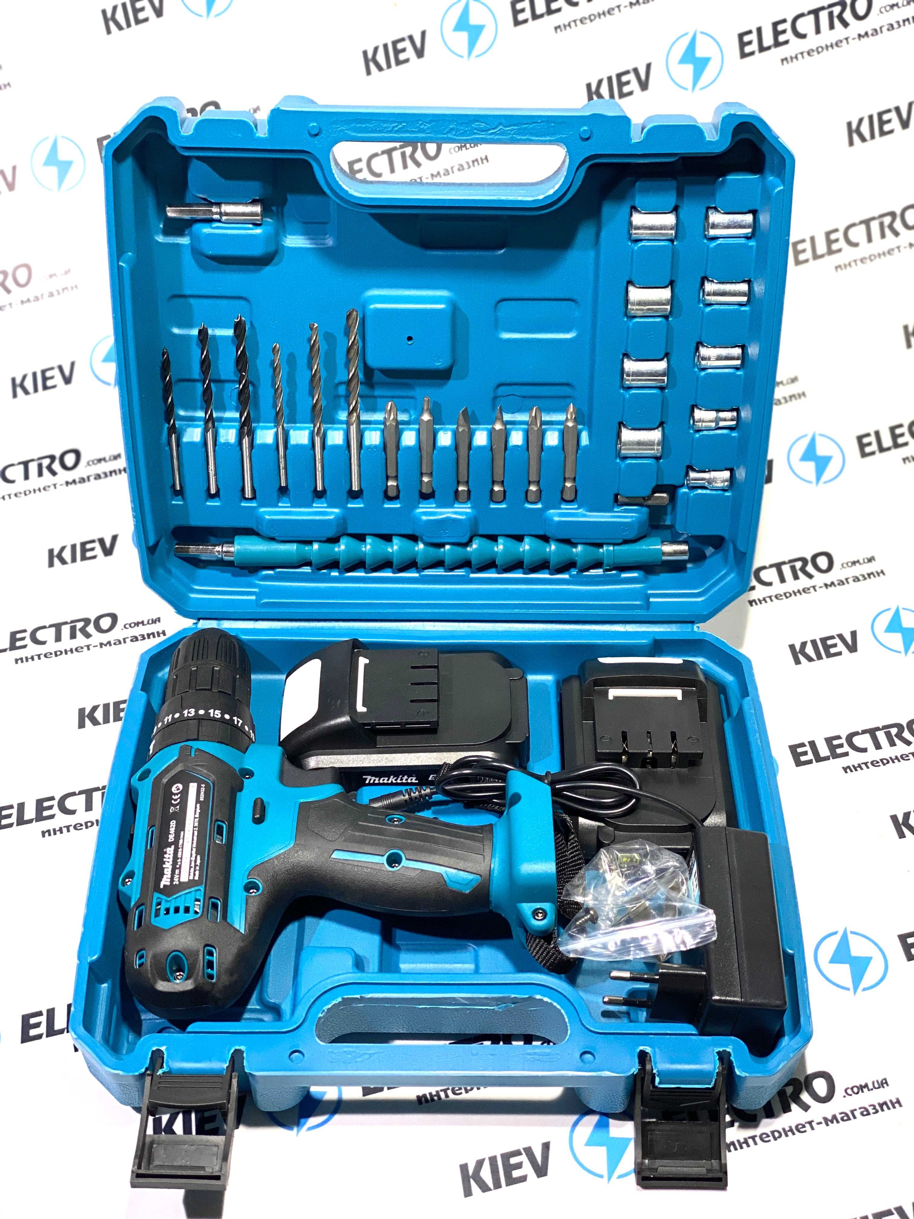 Новинка !! Шуруповерт MAKITA DE462D (24V/5Ah) с набором инструмента