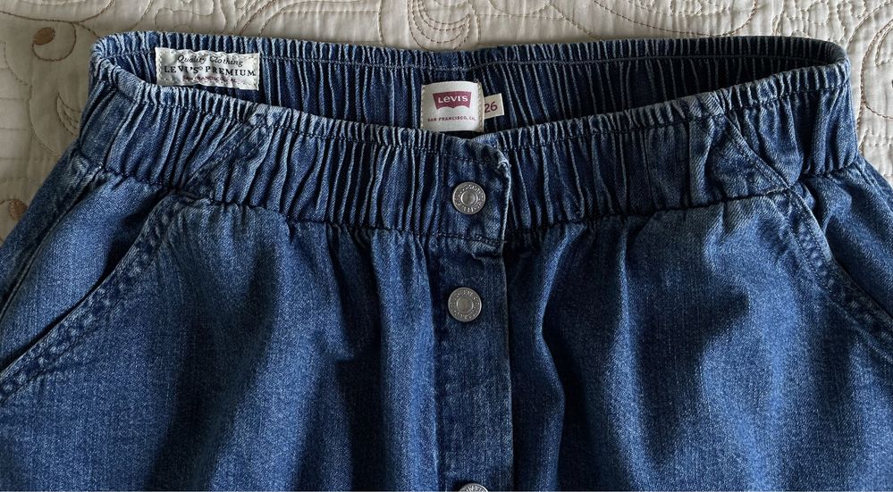 Джинсова спідниця на кнопках Levi’s Premium