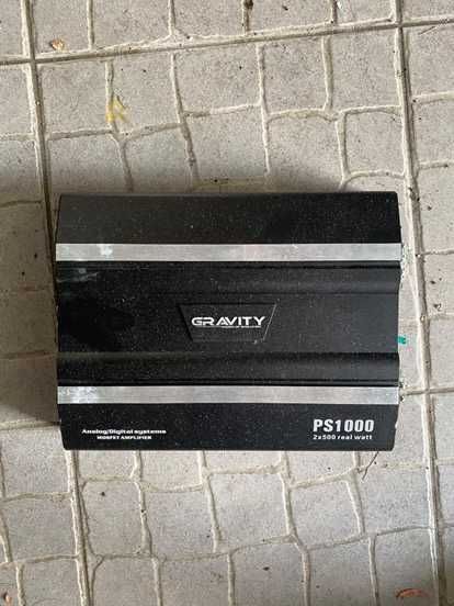Subwoofer Aviator AE 301 + Amplificador Gravity PS1000 sem cabos