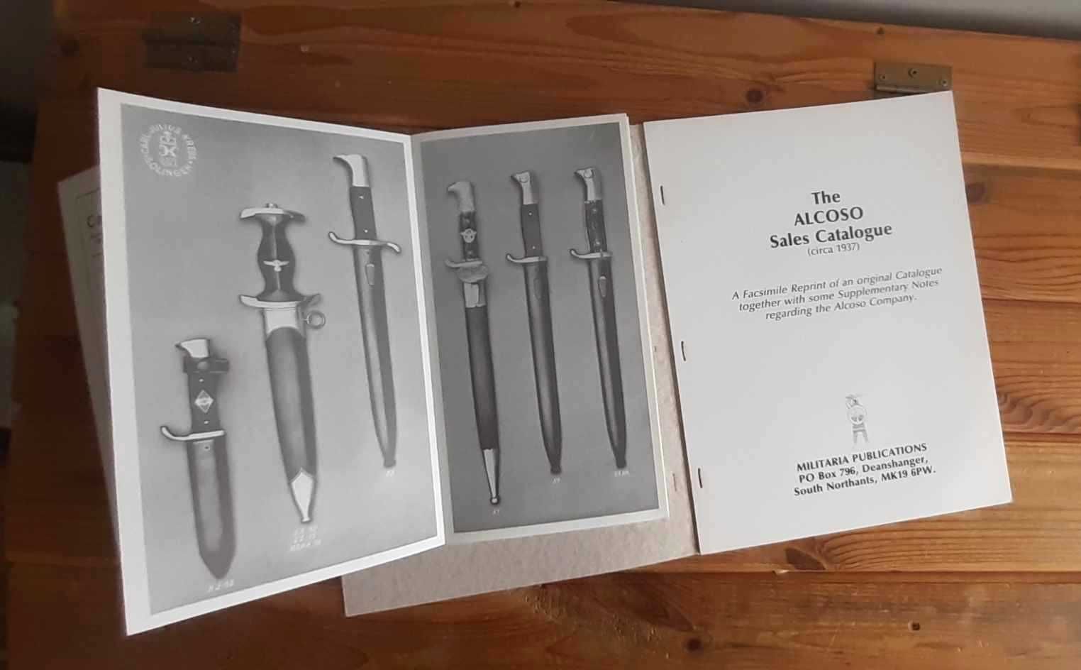 Katalog i broszura sprzedażowa Alcoso Solingen i Karl Julius Krebs