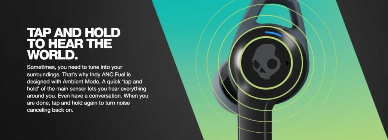 Bluetooth наушники SkullCandy Indy ANC Fuel гарнитура актив. шумоподав