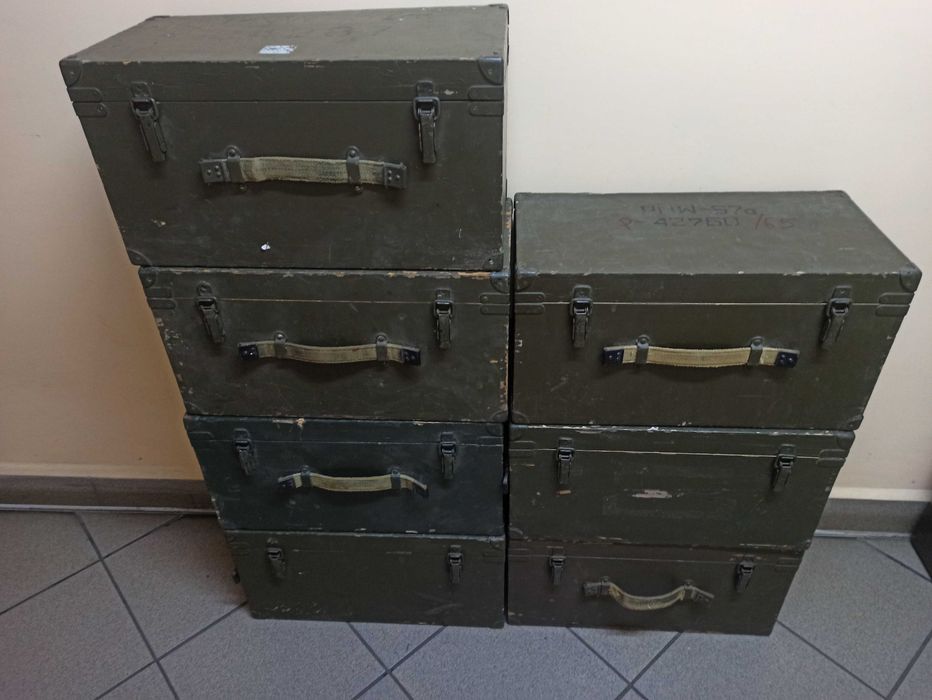 Skrzynia drewniana wojskowa PNW-57A 48x24x 25,5 cm