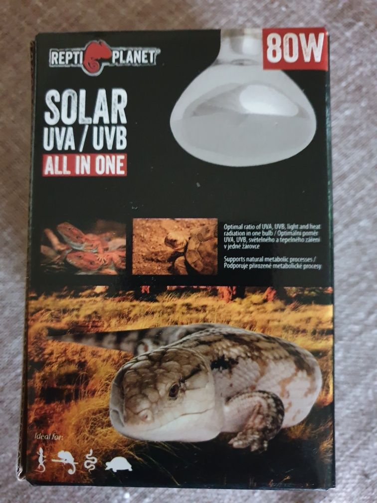 Żarówka Solar UVA/UVB 80W do terrarium