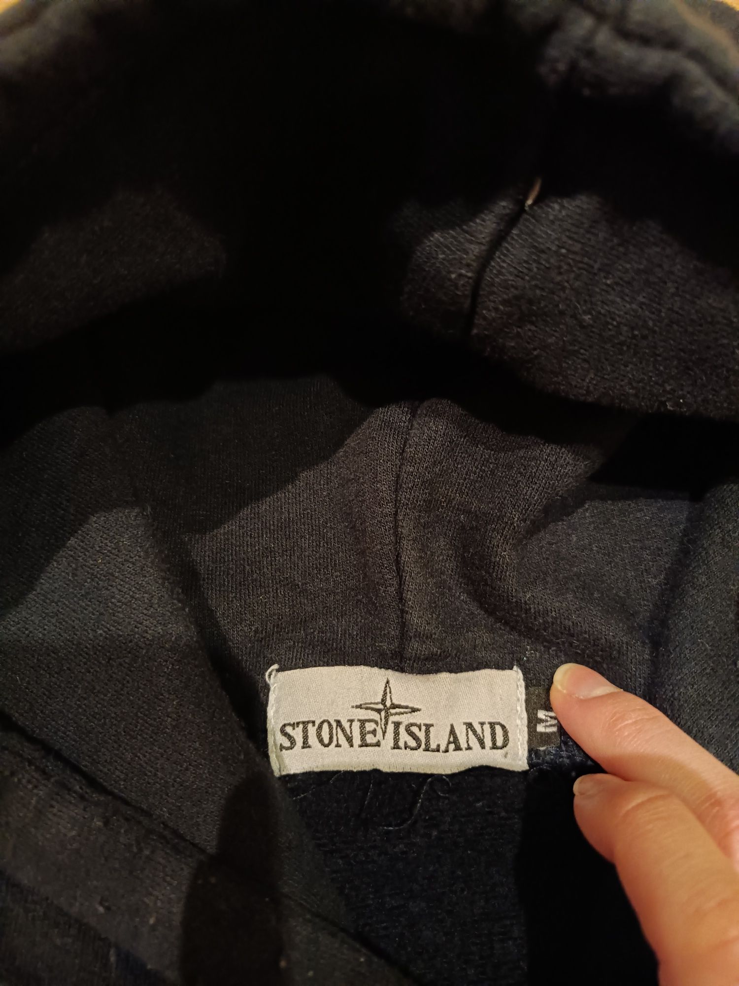 Bluza dresowa z kapturem hoodie boxy Stone Island