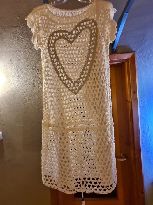 Sweterek /tunika /sukienka biała