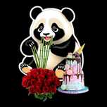 Opłatek na tort Urodziny Miś Panda Misiu
