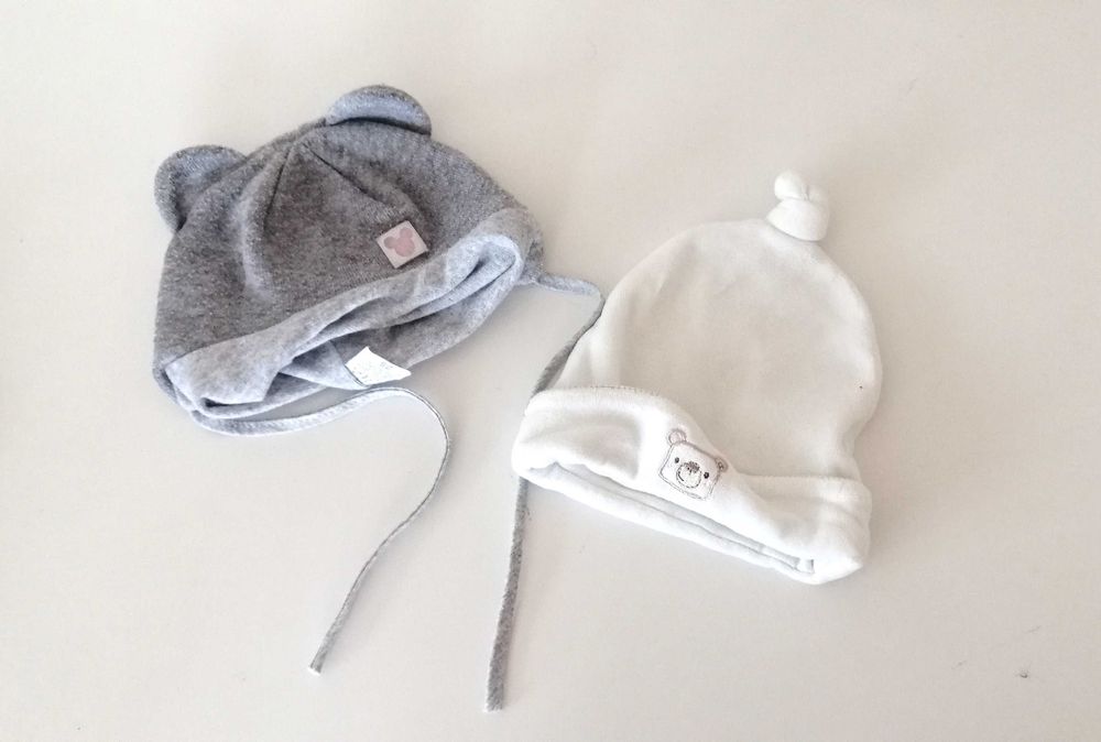 niemowlęce czapki czapeczki dla niemowlaka chłopczyka chlopiece 3-6m