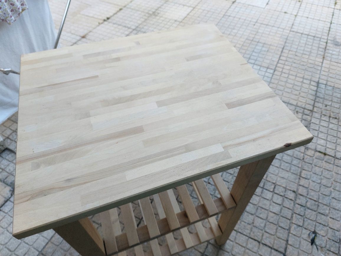 Carrinho da cozinha bétula bekvän ikea 58×50