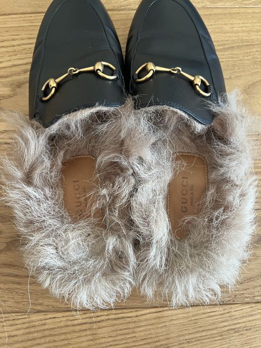 Gucci хутряні мюлі оригінал