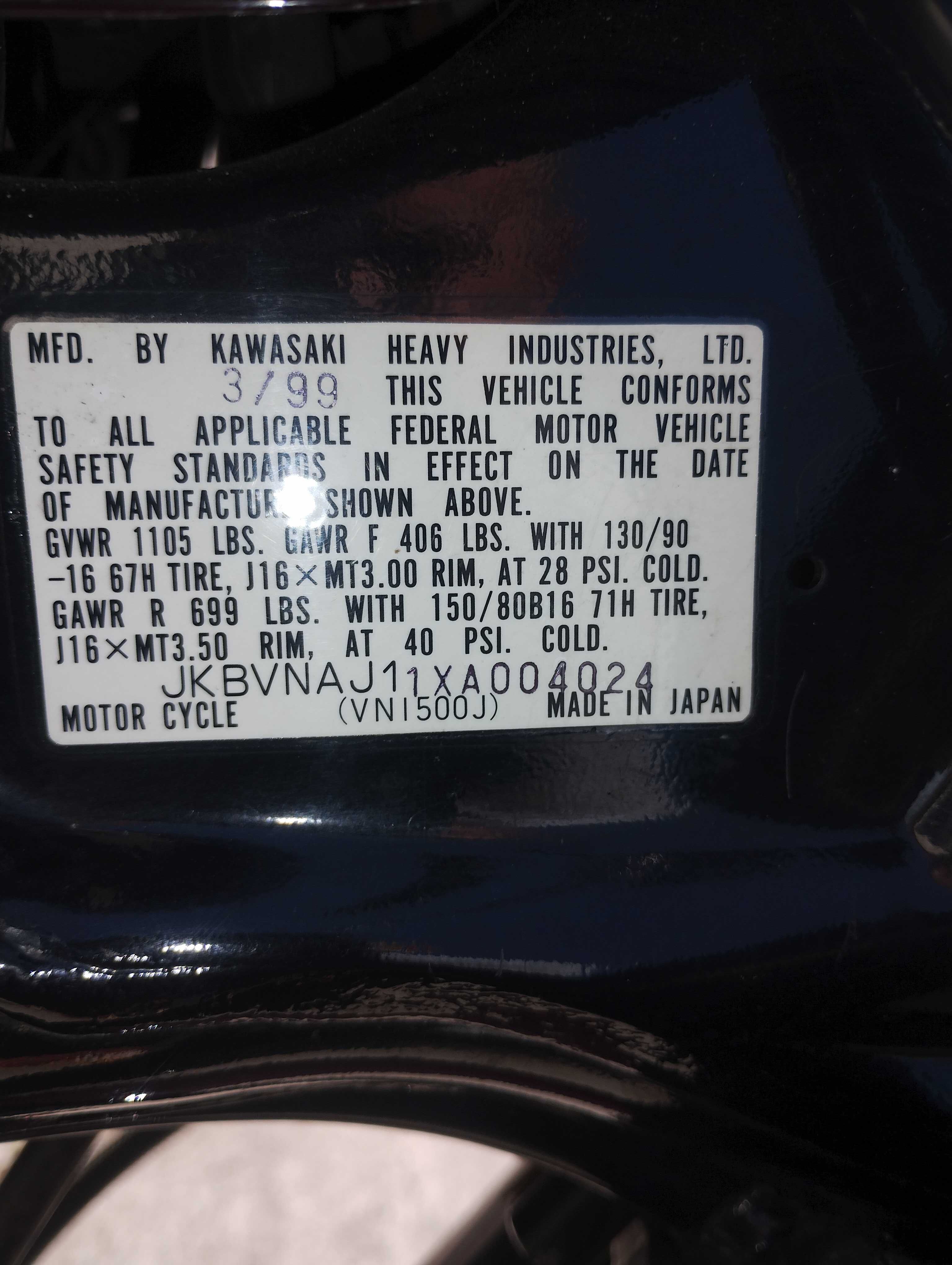 Kawasaki vn 1500 drifter