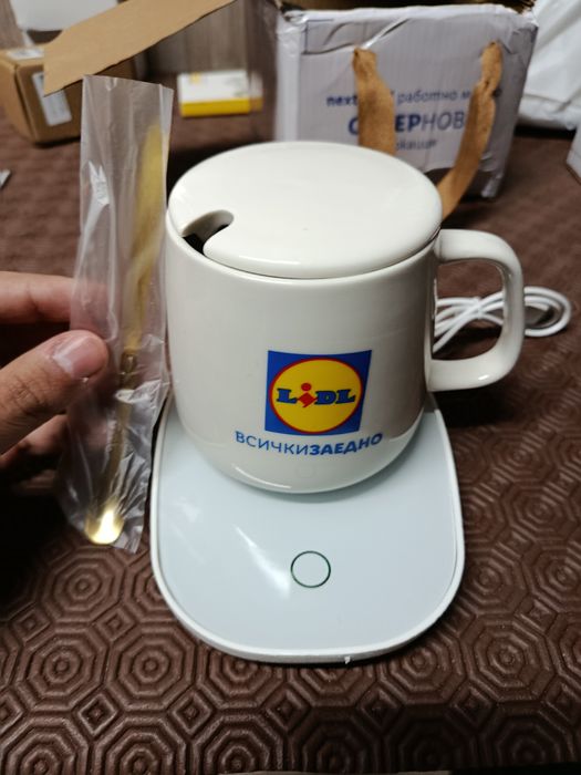 Aquecedor de Chávena / Caneca NOVO Lidl - Com Caneca e Tampa