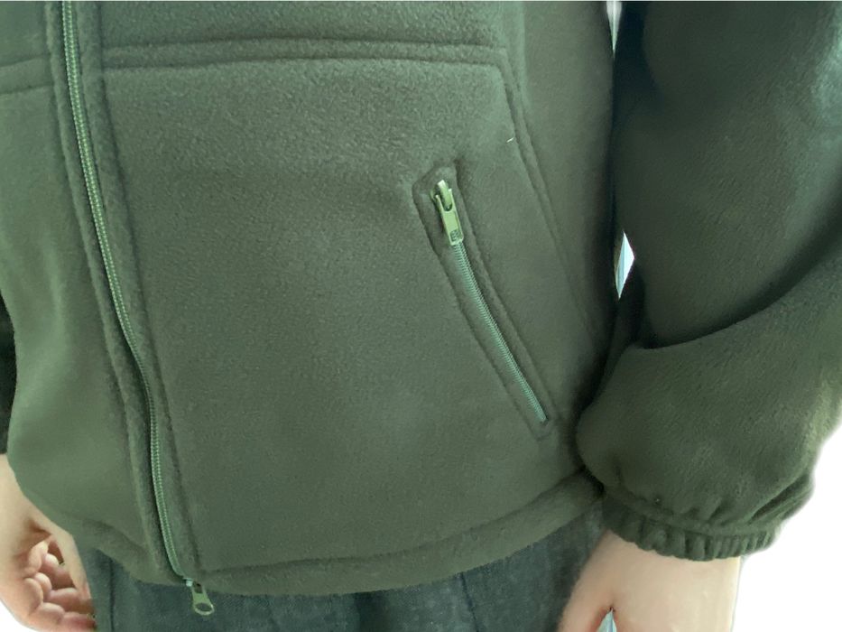 Флісова куртка, кофта, толстовка фліска олива /хакі, флиска