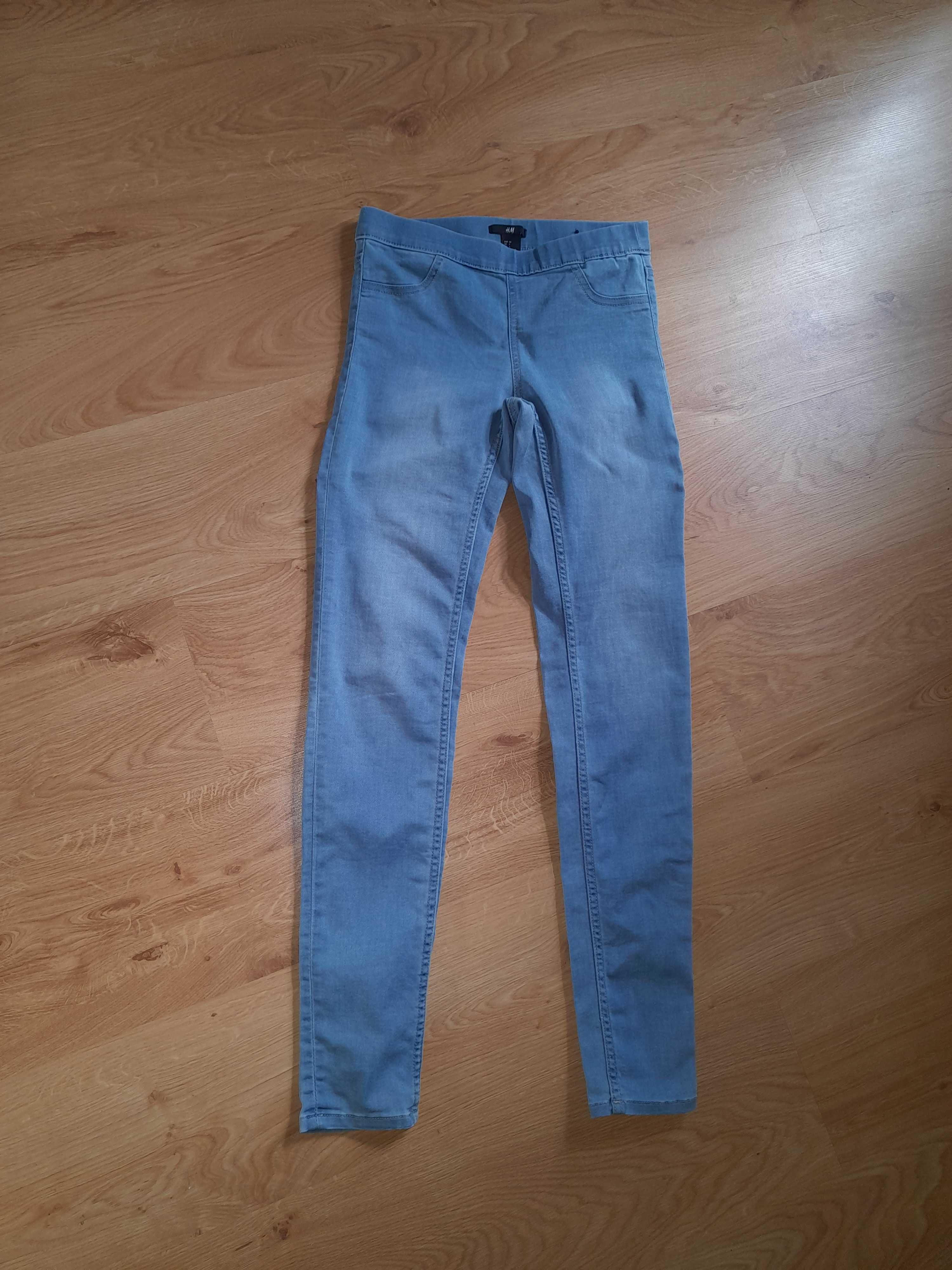 H&M dżinsy 34 XS leginsy niebieskie tregginsy jeansy skinny