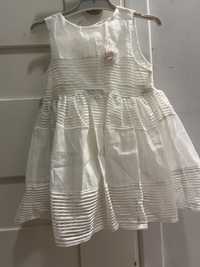 Elegancka sukienka dla dziewczynki na chrzet, komunie, wesele 92